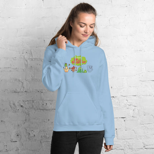 Adult Hoodie – Zip and the Tiny Sprouts