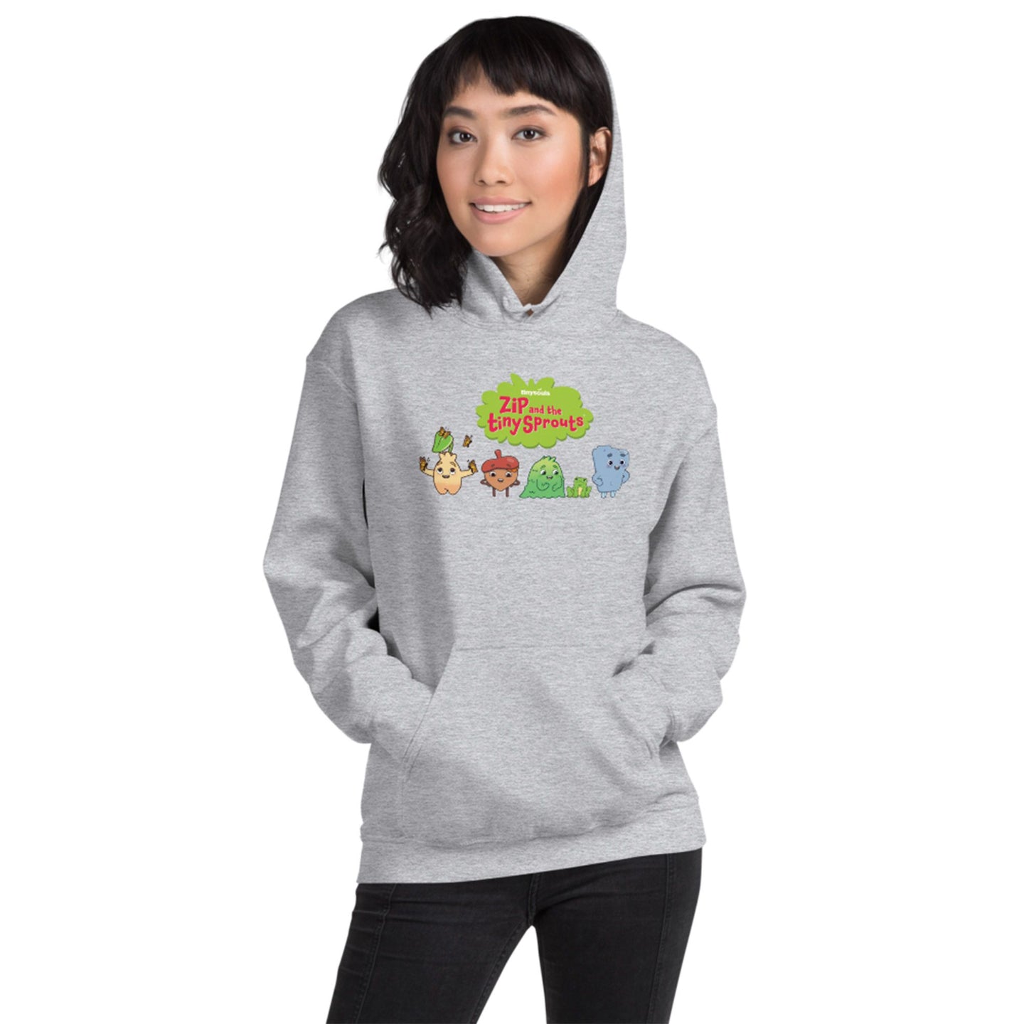 Adult Hoodie – Zip and the Tiny Sprouts