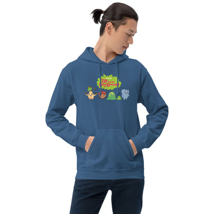 Adult Hoodie – Zip and the Tiny Sprouts
