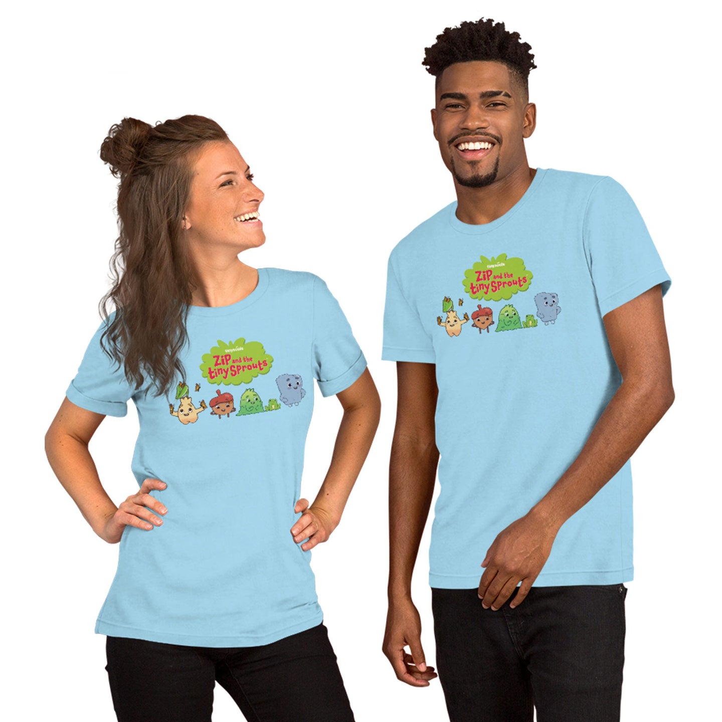 Adult T-Shirt – Zip and the Tiny Sprouts