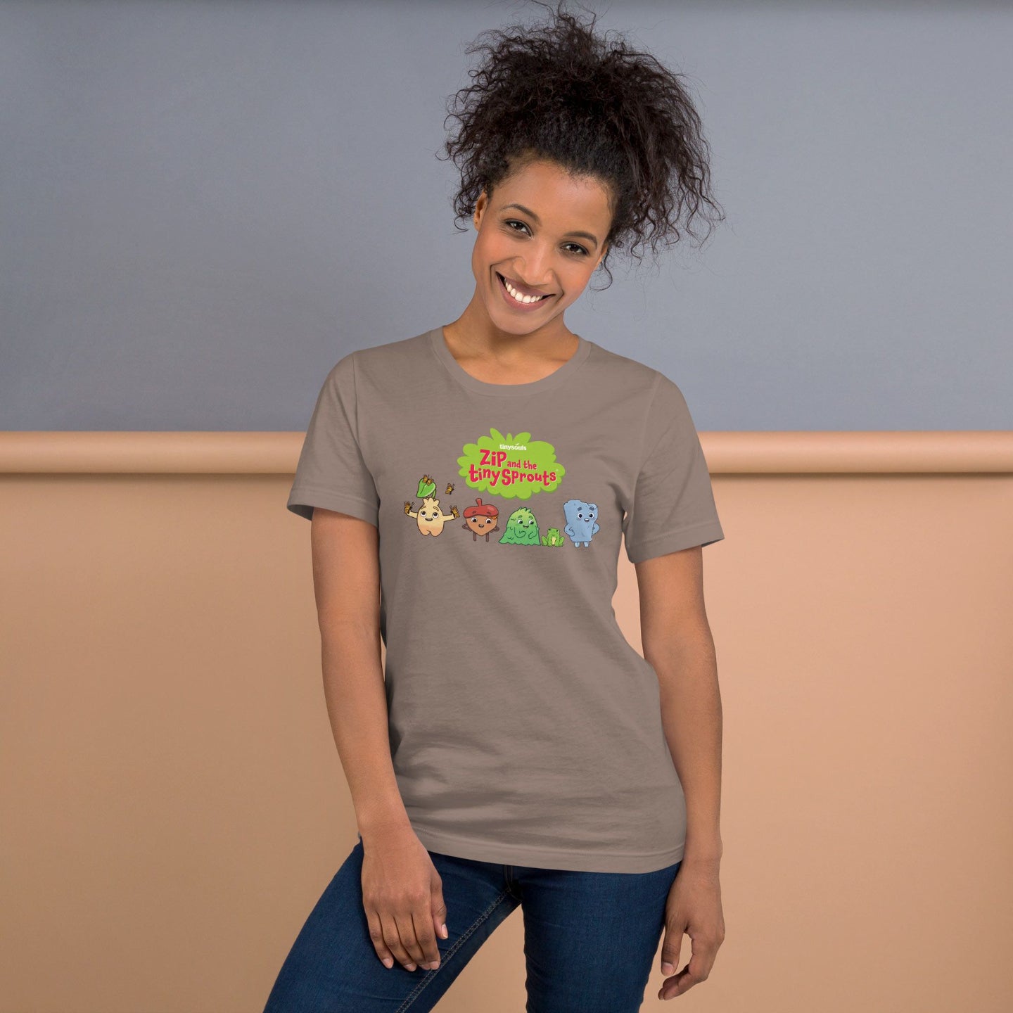Adult T-Shirt – Zip and the Tiny Sprouts