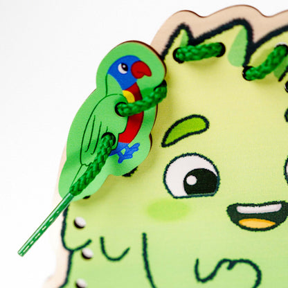 Wooden Lacing Toy Kit – Zip and the Tiny Sprouts