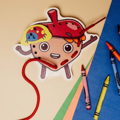 Wooden Lacing Toy Kit – Zip and the Tiny Sprouts