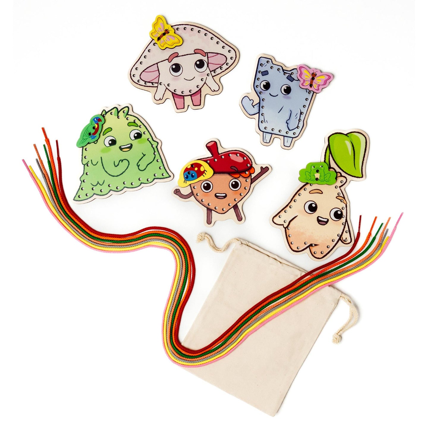 Wooden Lacing Toy Kit – Zip and the Tiny Sprouts